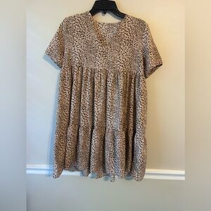 SHEIN leopard print dress, size small